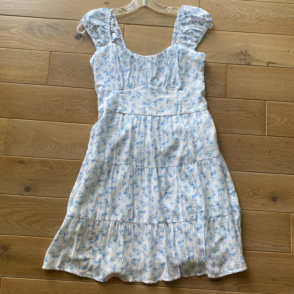 Hollister Blue Mini Floral Dress